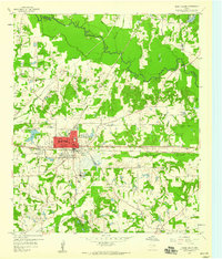 HiRes Interactive Map of Grand Saline, TX in 1959 Pastmaps